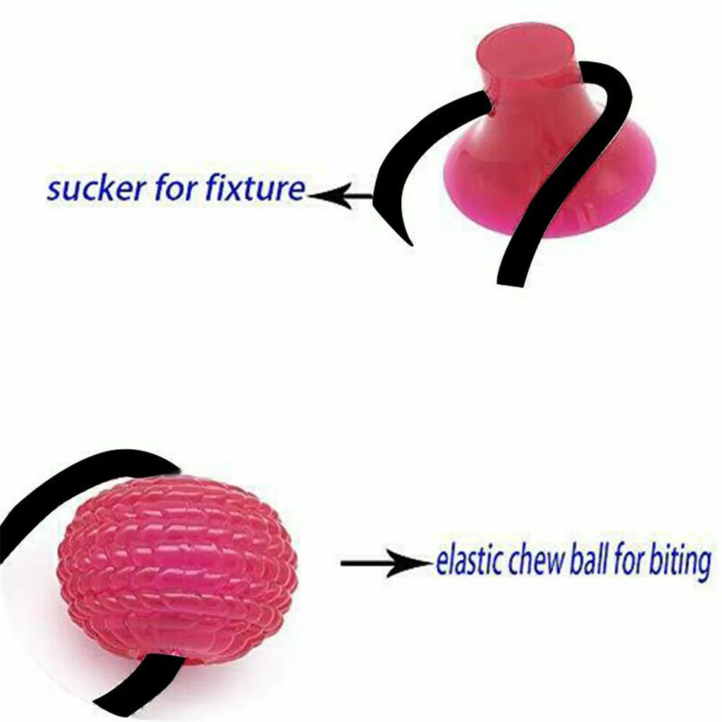 

Multifunction Pet Molar Bite Dog Toys Rubber Ball Cleaning Teeth Safe Elasticity Soft Puppy Suction Cup Dog Biting Toy
