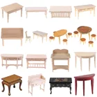 Миниатюрная книжка для кукольного домика, разные стили, для спальни, кухни, для купания, модель стула кофейный, обеденный столик, мебель для кукольного домика, игрушки