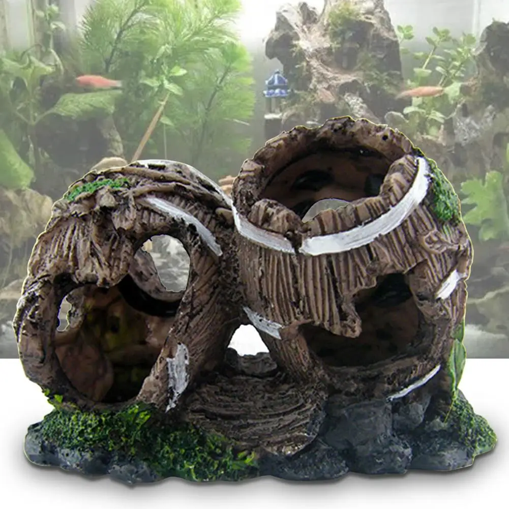 Practical Aquarium Ornament Artificial Resin Mountain Creative Landscape Exquisite Workmanship for | Дом и сад