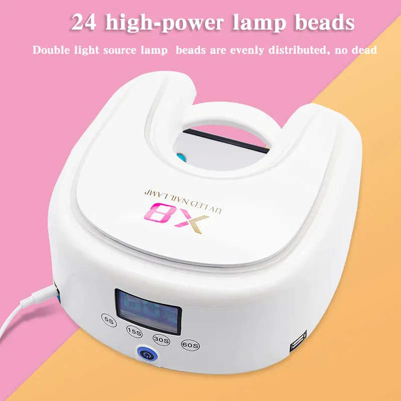 

Manicure phototherapy machine white 5s automatic quick drying high-power usb no-black hand rechargeable nail dryer lamp