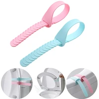 2pcs toilet lid lifter toilet lid portable handle household bathroom toilet seat lifters silicone toilet cover lifting device
