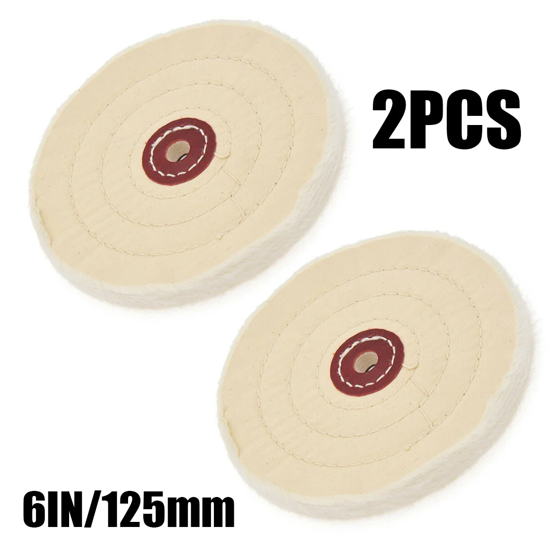 

2Pcs 6Inch Cloth Buffing Polishing Wheel Buffer Jewelry Grinder Pad Handcraft Buffers & Polishers New