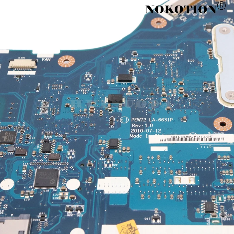 Материнская плата NOKOTION MB.TZZ02.001 MBTZZ02001 для ноутбука Acer aspire 5736 5736z Оловянная 72 LA-6631P GM45