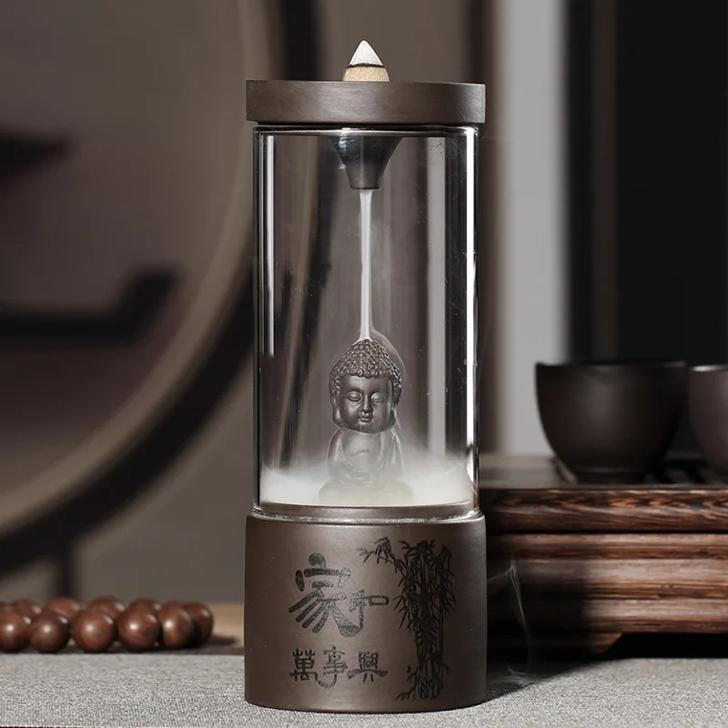 Медитация монах обратного потока благовония горелка + бесплатно 5 Ладана Конусов