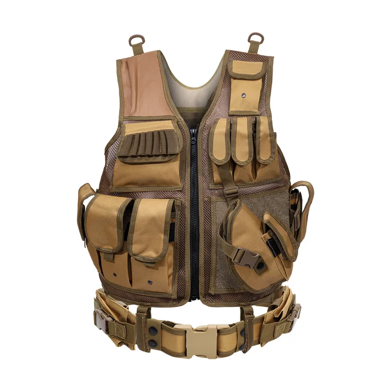 

Tactical Vest Military Combat Armor Vests Mens Tactical Hunting Vest Army Adjustable Armor Outdoor CS Training Vest Airsoft