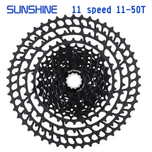 Велосипедная кассета SUNSHINE MTB 11 скоростей 11-50T, сверхлегкое Велосипедное свободное колесо 11 S, запчасти для горного велосипеда 11 в для Shimano M9000 M8000 M7000