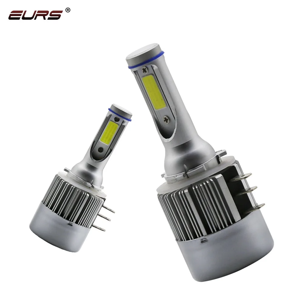 2pcs H15 LED lamp 72W 7600lm Car Headlights 6000K COB chips Auto Headlamp Bulbs Fog light 12V 24V Styling Lights | Автомобили и