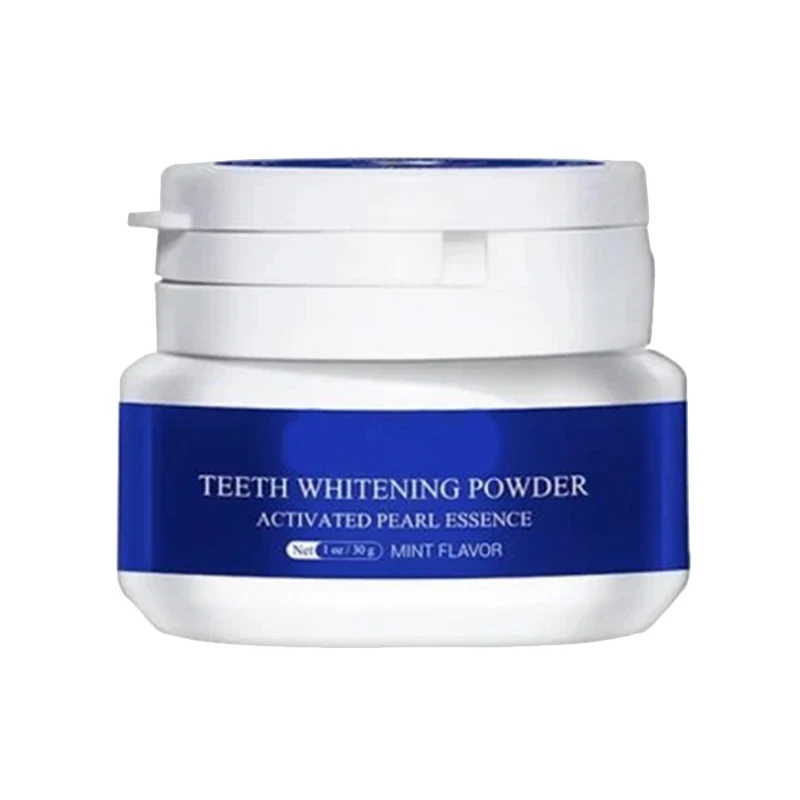 

30g Teeth Whitening Powder Menthol White Teeth Cleaning Oral Hygiene Toothbrush Gel Remove Plaque Stains Natural Toothpaste Tool