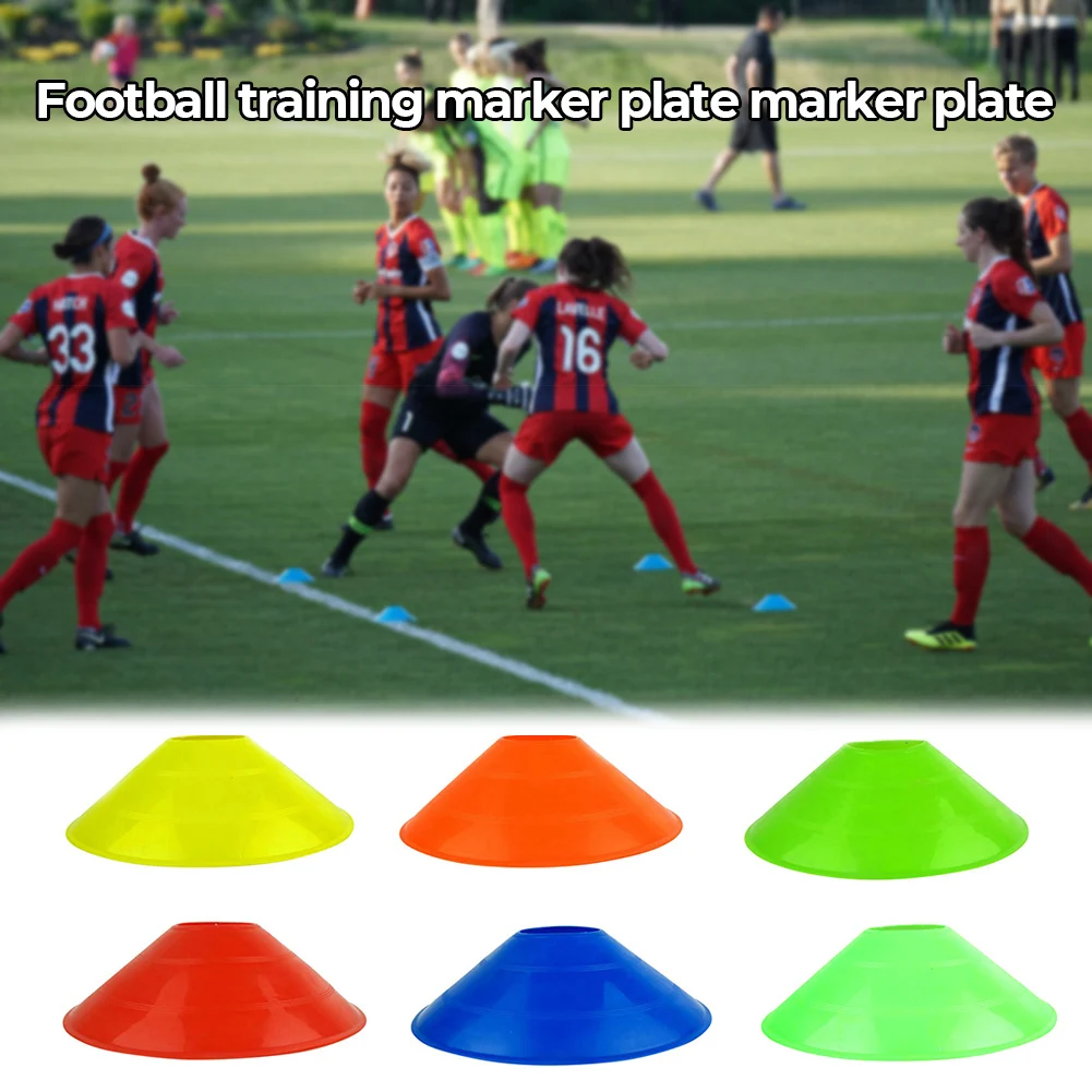 

10Pcs/lot 19Cm Cones Marker Discs Soccer Football Training Sports Entertainment Accessories Sports-Entertainment New 2021