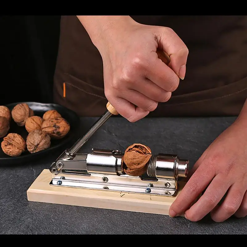 Accesorios de cocina, herramienta Manual para abrir nueces, Cascanueces, cortador de fruta, máquina de nogal