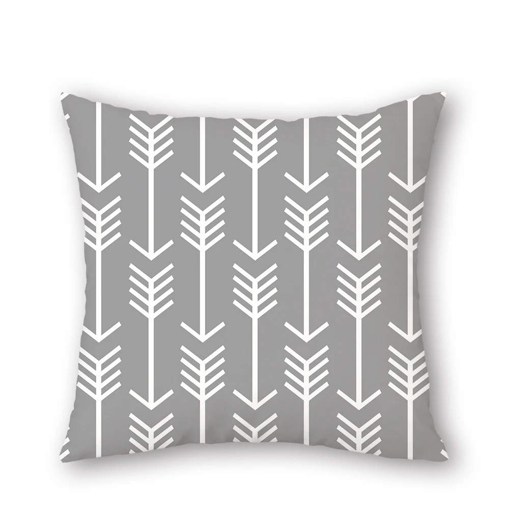 Новый льняной декоративный чехол для подушки с геометрическим рисунком