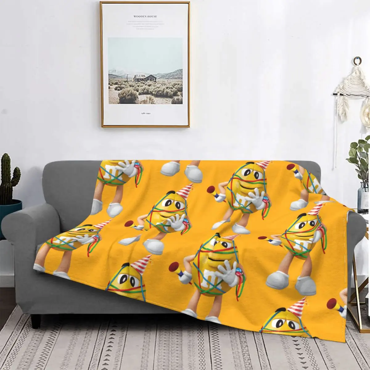 

M & M's ковер шоколадной конфеты для гостиной текстильный флокирующий одеяло для горячей кровати покрывала для кровати Роскошное Одеяло флан...