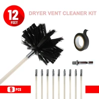 pipe cleaning brush kit highly effective chimney brushes vent trap cleaner strong and flexible with drill adapter