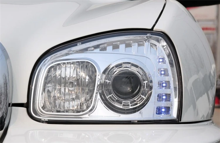 Для hyundai Santa Fe 2001-2006 крышка фары корпус прозрачный абажур маска стекло объектива