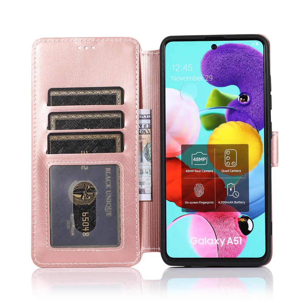 flip leather case for samsung galaxy a51 a71 a81 a91 a01 a11 a21 a31 a41 s20 ultra plus lite a10 a20 a30 a40 a50 a70 phone cover free global shipping