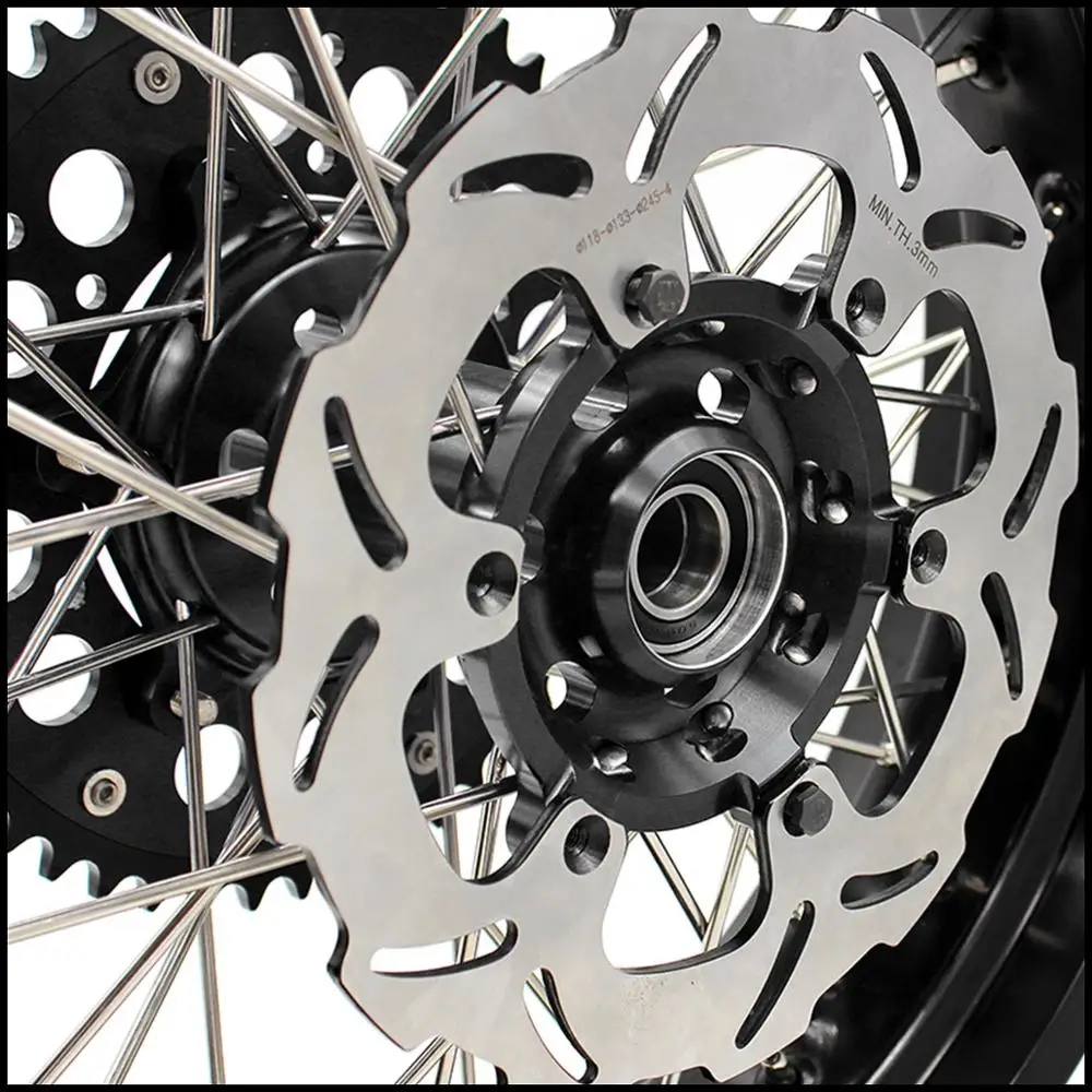 3 5/5 0*17 &quotполный супермото колеса набор для SUZUKI DRZ400 00 04 DRZ400E 07 DRZ400S 18 передний