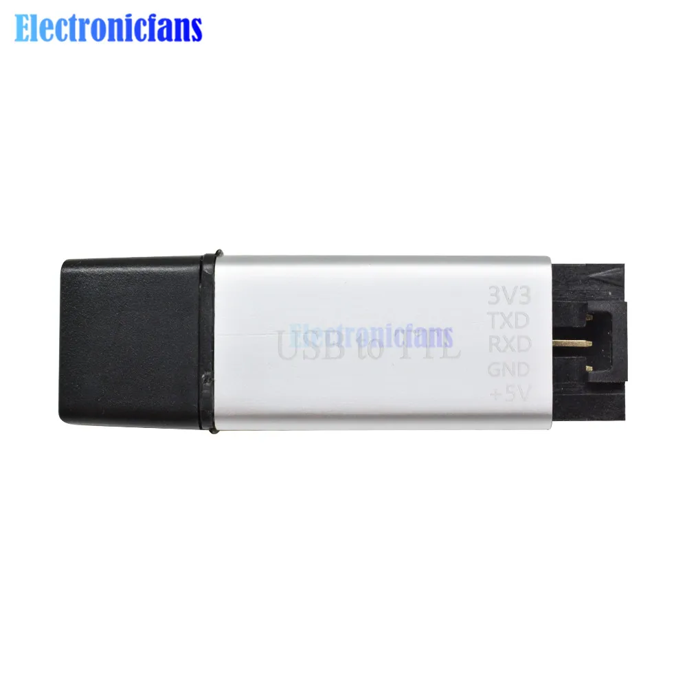 Модуль CP2102 12 Мбит/с USB 2 0 в TTL UART алюминиевый корпус 5-контактный последовательный