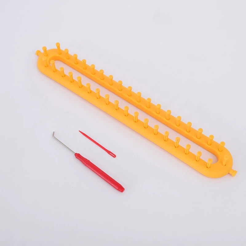 

Rectangle Knitting Loom Set Long Knitting Board Weave Loom Craft Yarn Kit DIY Tool for Scarf Shawl Sweater Blankets