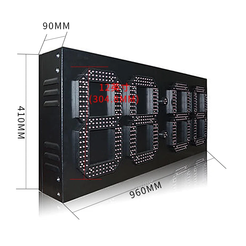 [Honghao] двусторонний наружный водонепроницаемый 12-дюймовый Одноцветный красный