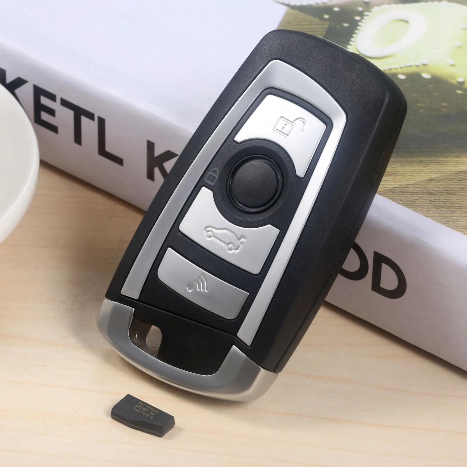 2 шт. модифицированный флип 4 кнопки 433 МГц Авто удаленный ключ HU92 ID44 PCF7935 чип для BMW