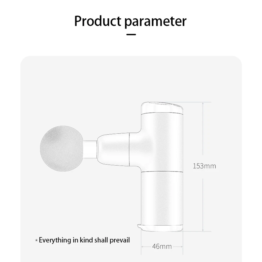 

Mini Deep Muscle Electric Massage Gun Muscle Pain Body Neck Massager Fascial Gun Exercising Relaxation Health Care Tool