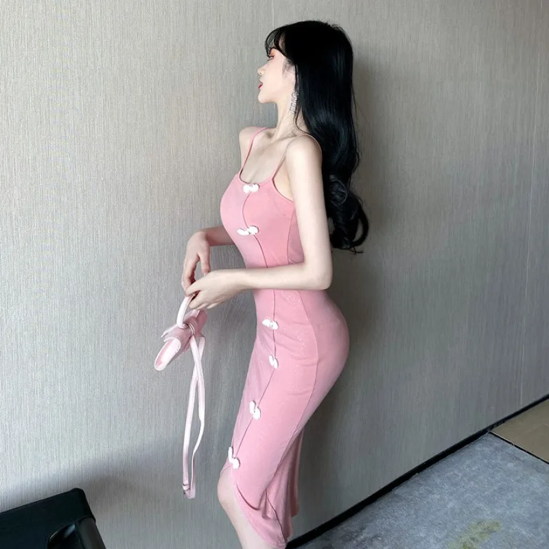 Женское платье-карандаш без рукавов привлекательные платья с квадратным вырезом