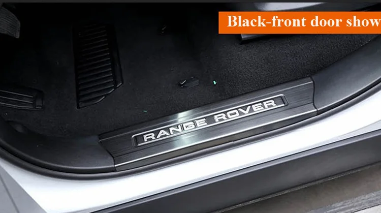 Нержавеющая сталь порога Накладка порога пороги для Range Rover Sport- автомобиль Добро пожаловать педали 4 шт./компл