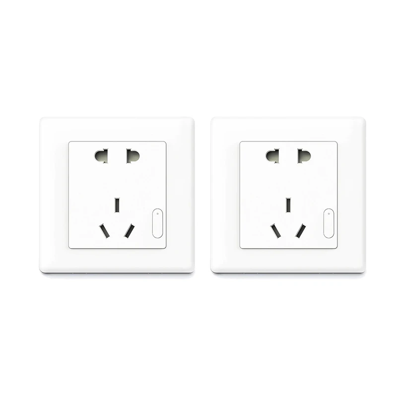 2pcs Aqara умная настенная розетка ZigBee Беспроводная Mijia настенная розетка переключатель работа для Xiaomi умный дом наборы приложение - Цвет: 2pcs