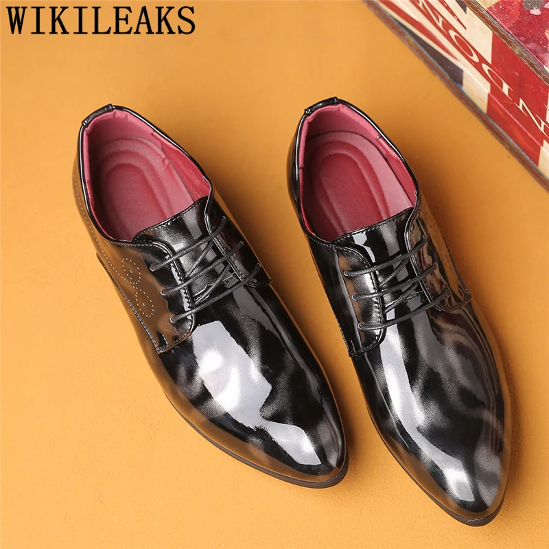 Свадебные туфли мужские офисные Мужские Модные Туфли оксфорды для мужчин