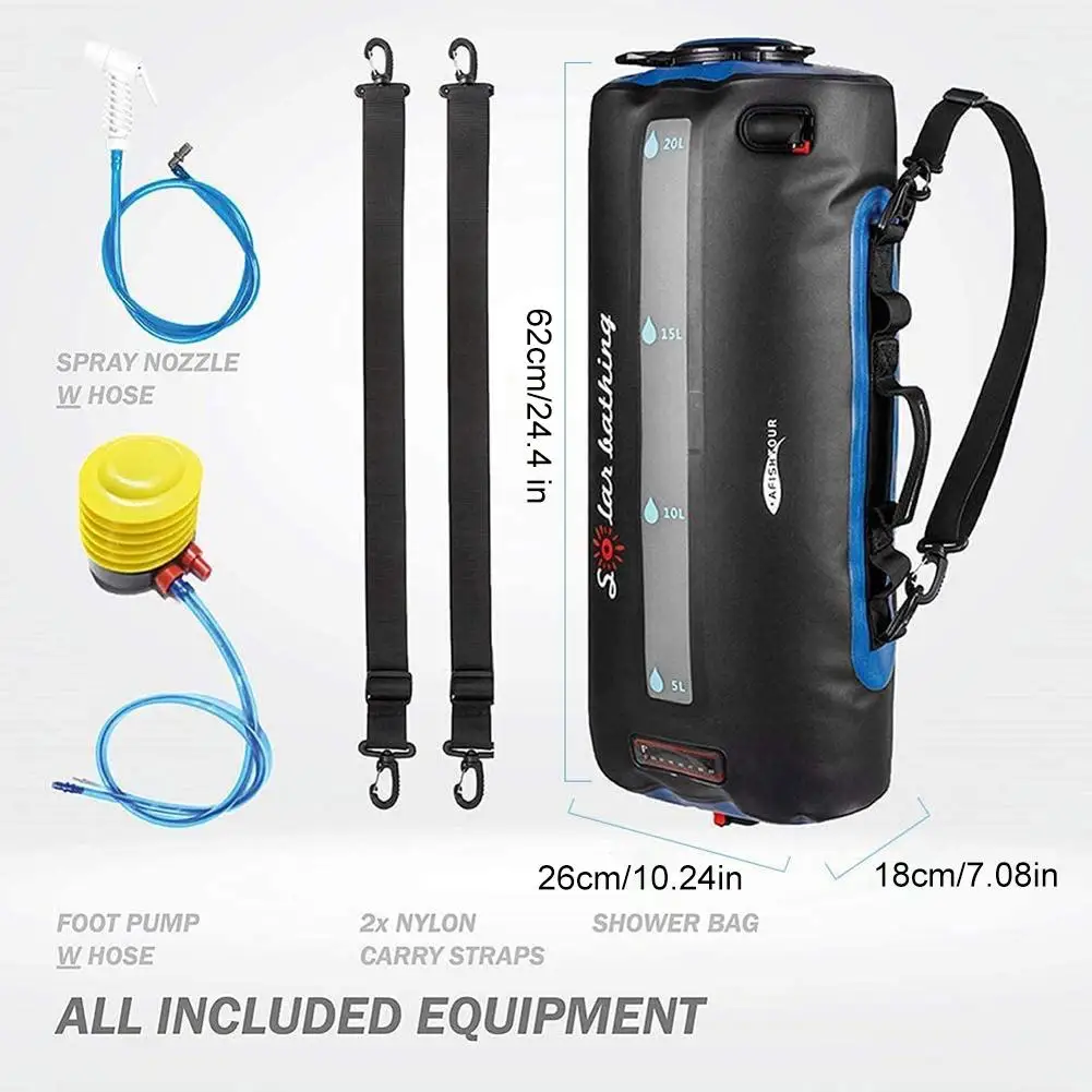 

Outdoor Camping Shower 12V Car Electric Shower Bag Set Portable Shower Electric Pump Suitable For Bathing Car Wash Water Bags