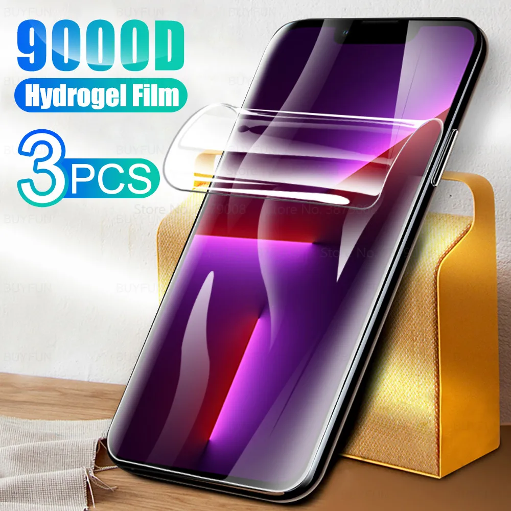 

3pcs Clear Hydrogel Film For IPhone 13 Pro Mini IPhone13 Max Mini Aifon 13ProMax 13 Phone Film Screen Protector safty films 2021