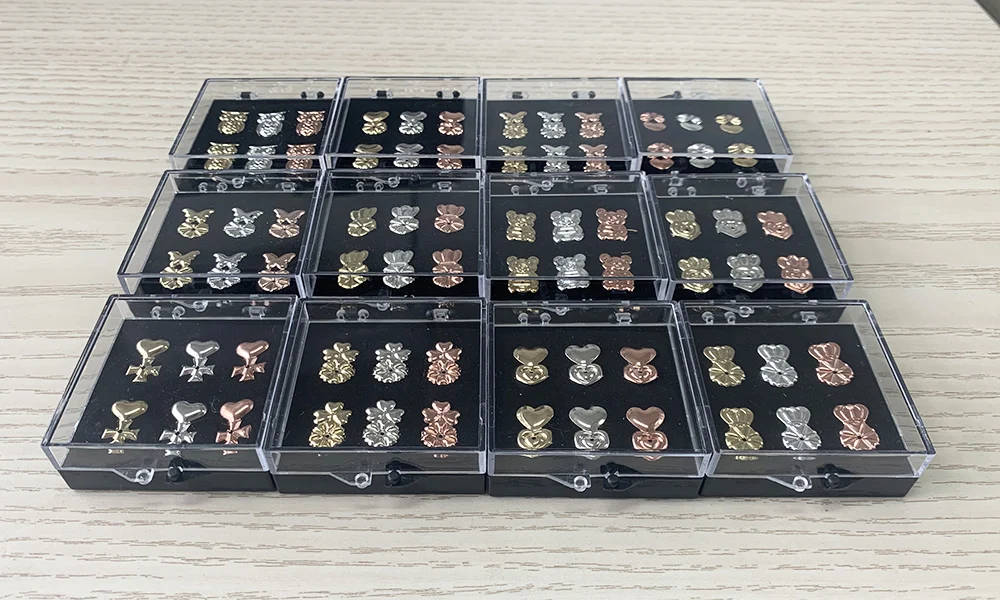 Серьги-подвески Bax Bear из стерлингового серебра 3 пары прочная опора для сережек в