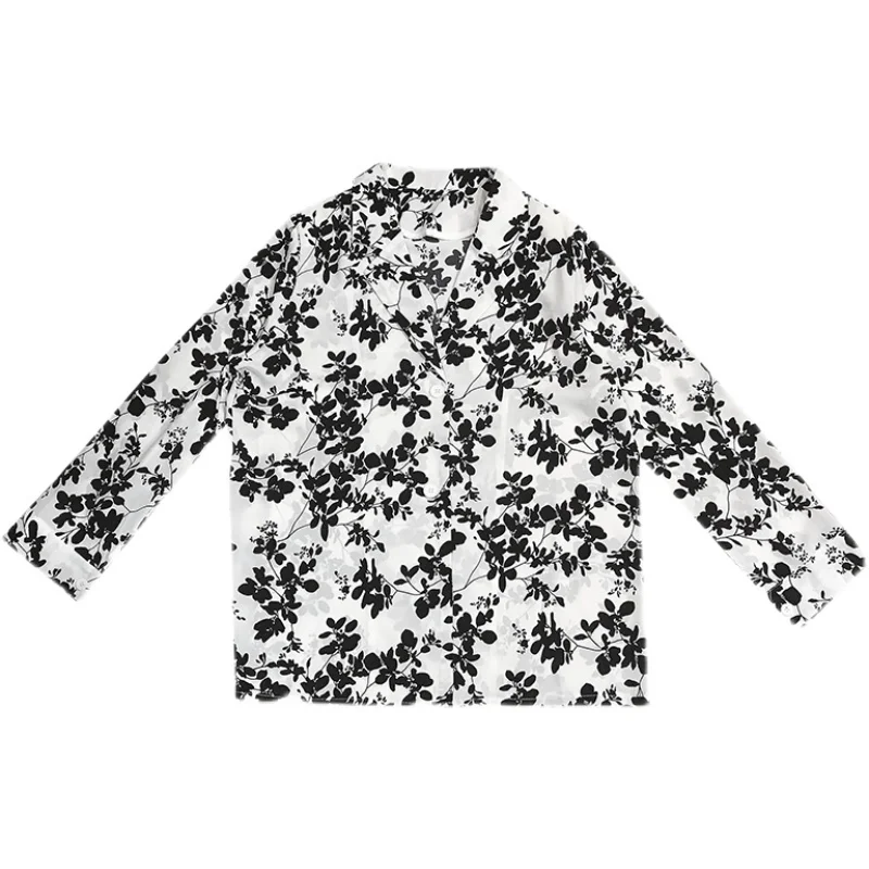 

Korejepo Women Blouse 2021 Summer New Korean Chic Notched Floral Print Shirt Female Loose Thin Sun Protection Shirt Female Tops