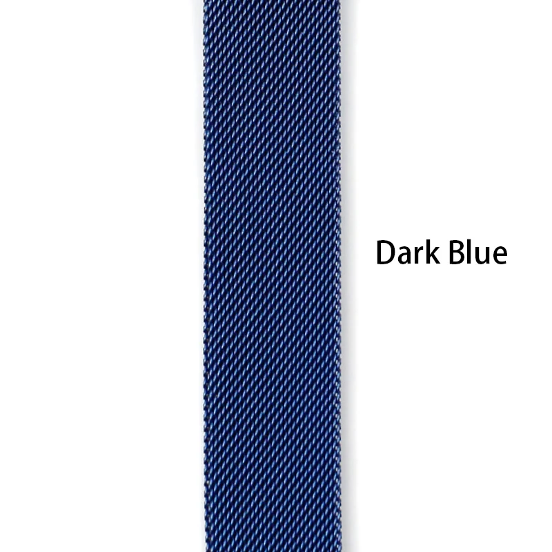 Dark Blue DIMU Миланский Браслет, Браслет для наручных часов Apple Watch, версии 5/4/3/2/1 38 мм 42 мм Нержавеющая сталь ремешок для наручных часов iWatch, 40 мм, длина-44 мм, ремешок для часов - Цвет ремешка: Dark Blue
