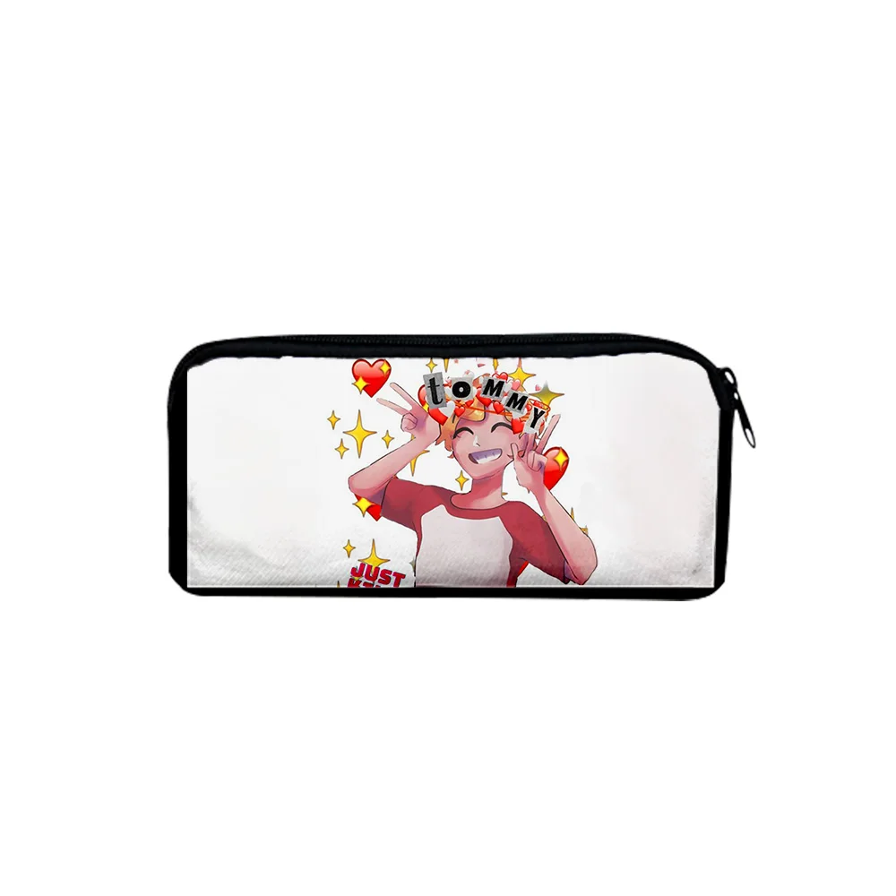 

Pen Bag Dream SMP Tommyinnit 3D Printing Boy Girl Pencil Box Child stationery Storage Bag Pencil bag Simple Student Pen