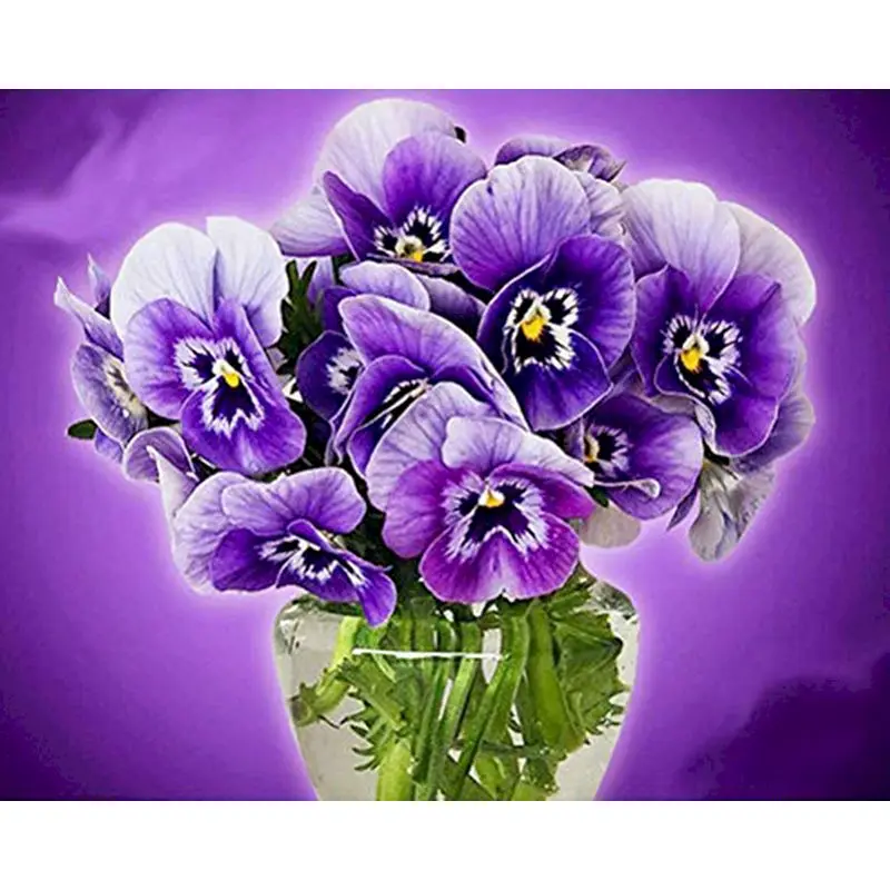 

GATYZTORY Diamond Embroidery 5D DIY Diamond Painting Flower Full Square/Round Drill Mosaic Painting Cross Stitch Decoration