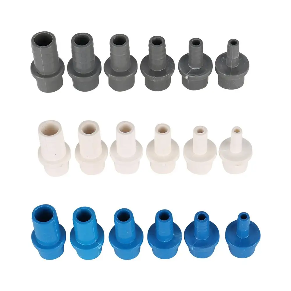 4Pcs 20mm to 8/10/12/14/16/18mm PVC Hose Connector Quick Connector Hard Tube Plastic Pagoda Joint PVC Pipe Adapter Pipe Fittings
