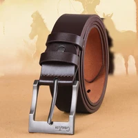 mens young and middle aged needle buckle business leisure trend wide trouser belt