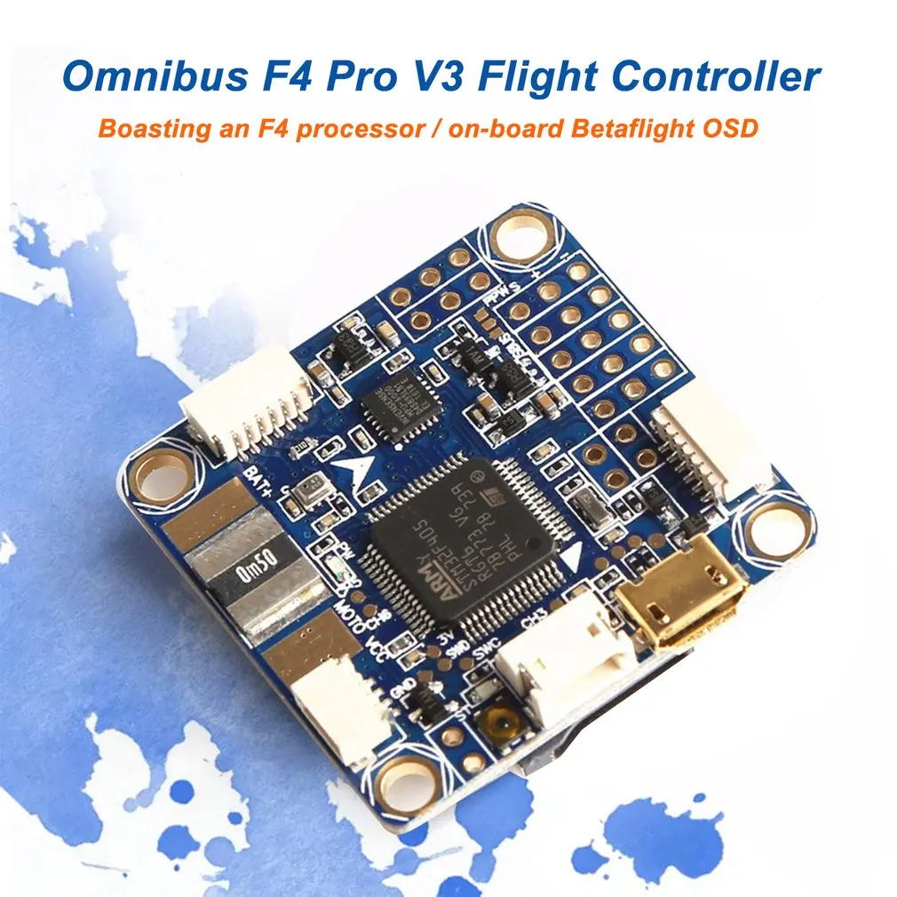 Контроллер полета Betaflight Omnibus STM32F4 F4 Pro V3 Встроенный OSD | Электроника