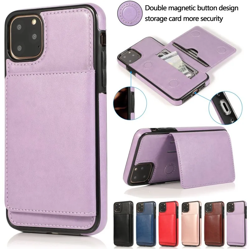 

Leather Wallet Case For iPhone 13 12 11 Pro Max SE2020 XS Max XR X 8 7 6S 6 Plus 5 5S SE2021 With Stand Card Pocket Case Cover