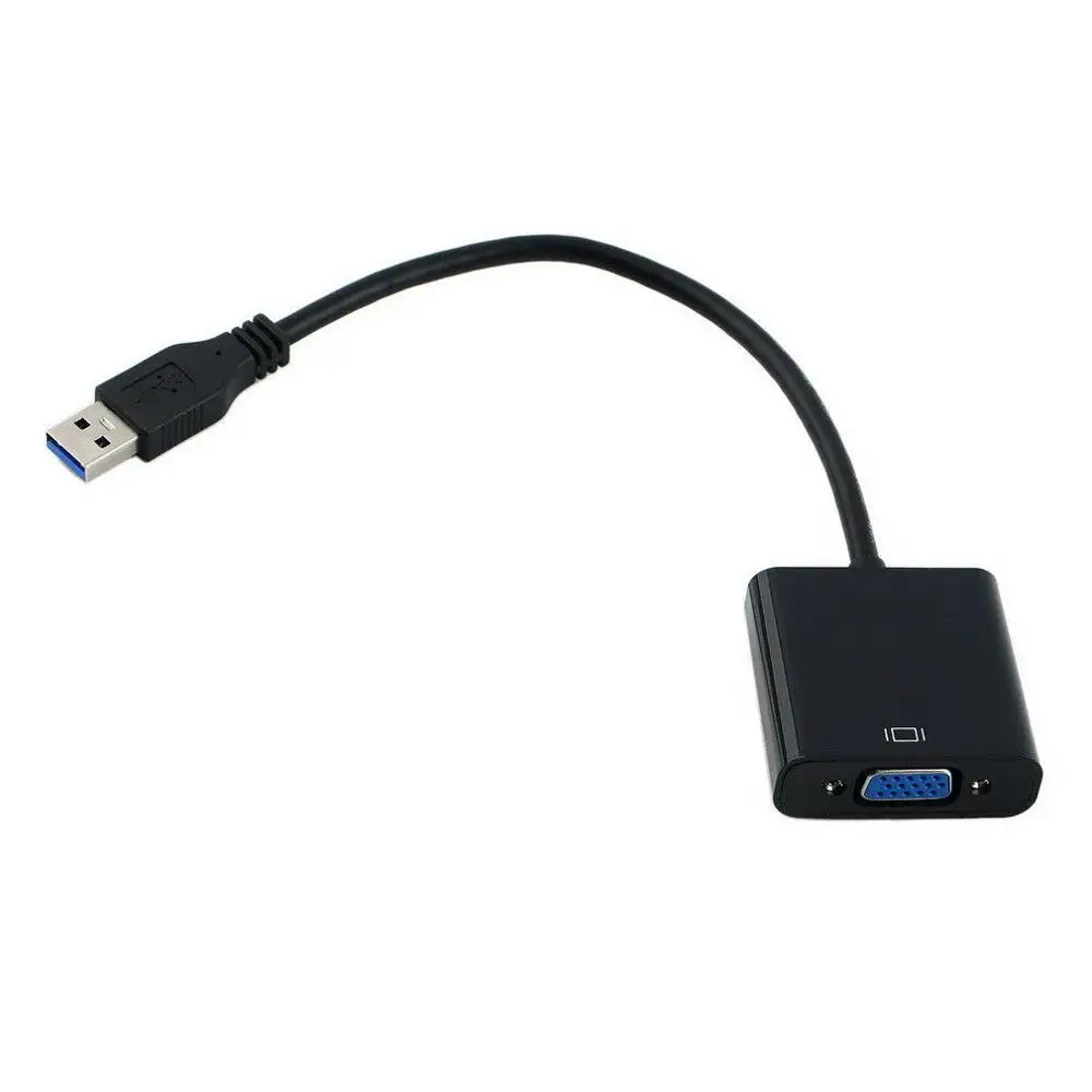 Переходник для внешней видеокарты с USB 3 0 на VGA Win7/8/10 1080P| |