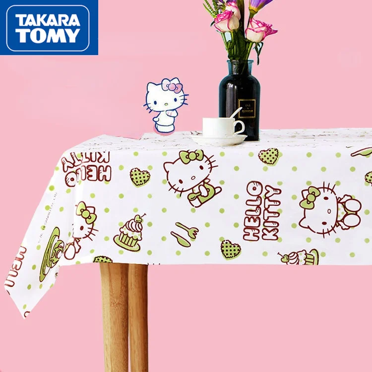 

TAKARA TOMY fashion cartoon Hello Kitty household thickened waterproof and antifouling tablecloth cuttable picnic cloth