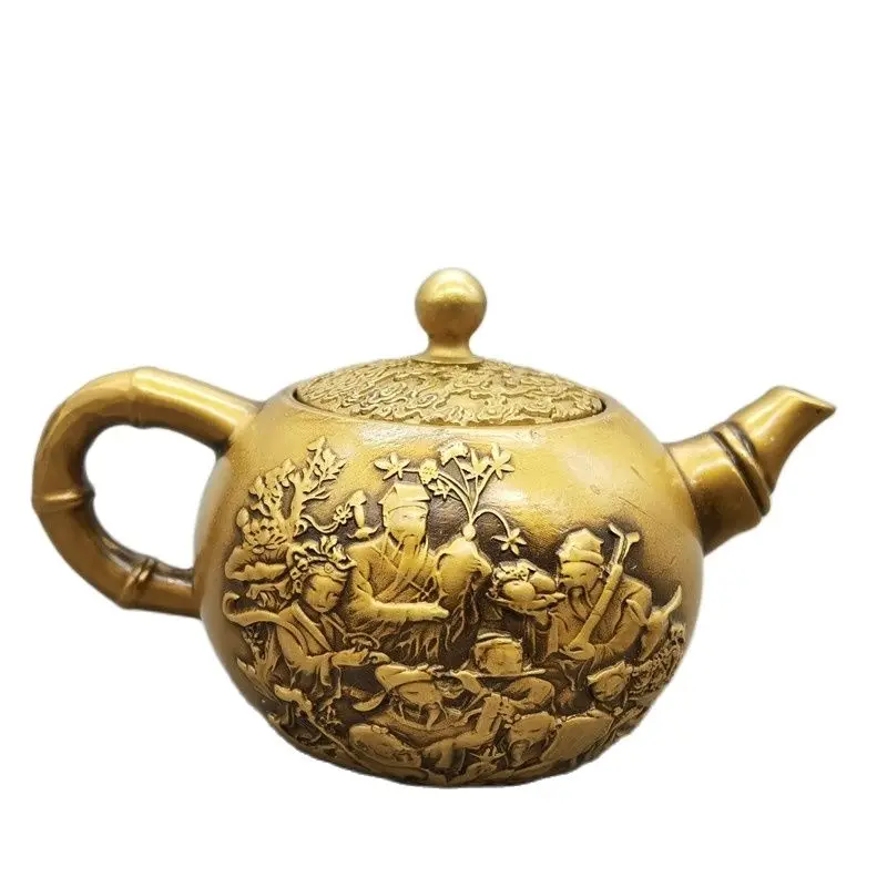 

Chinese Old Bronze Statue Brass Pot