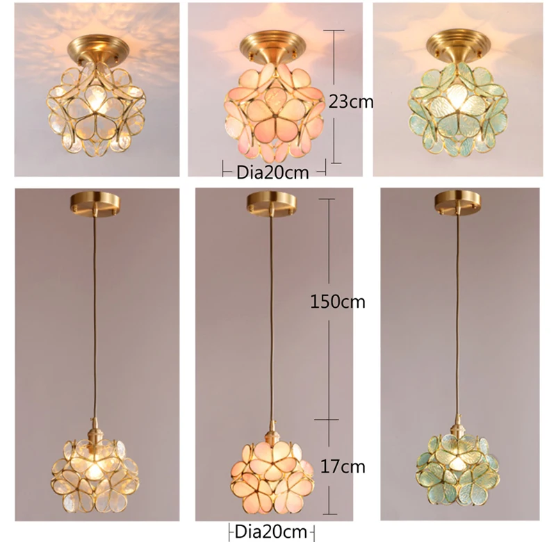 Mini lampe suspendue en verre doré E27, design moderne, luminaire décoratif d'intérieur, idéal pour un Loft, une chambre à coucher, une cuisine ou un bureau