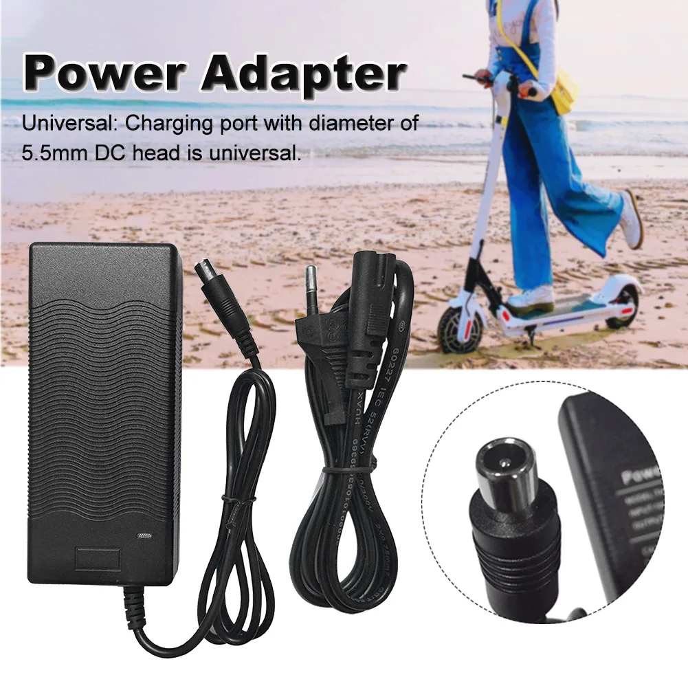 

42V 2A Travel Charger Power Adapter With Plug Compact Durable Emergency Home Portable Multifunction Rechargeable For Nanbo ES4