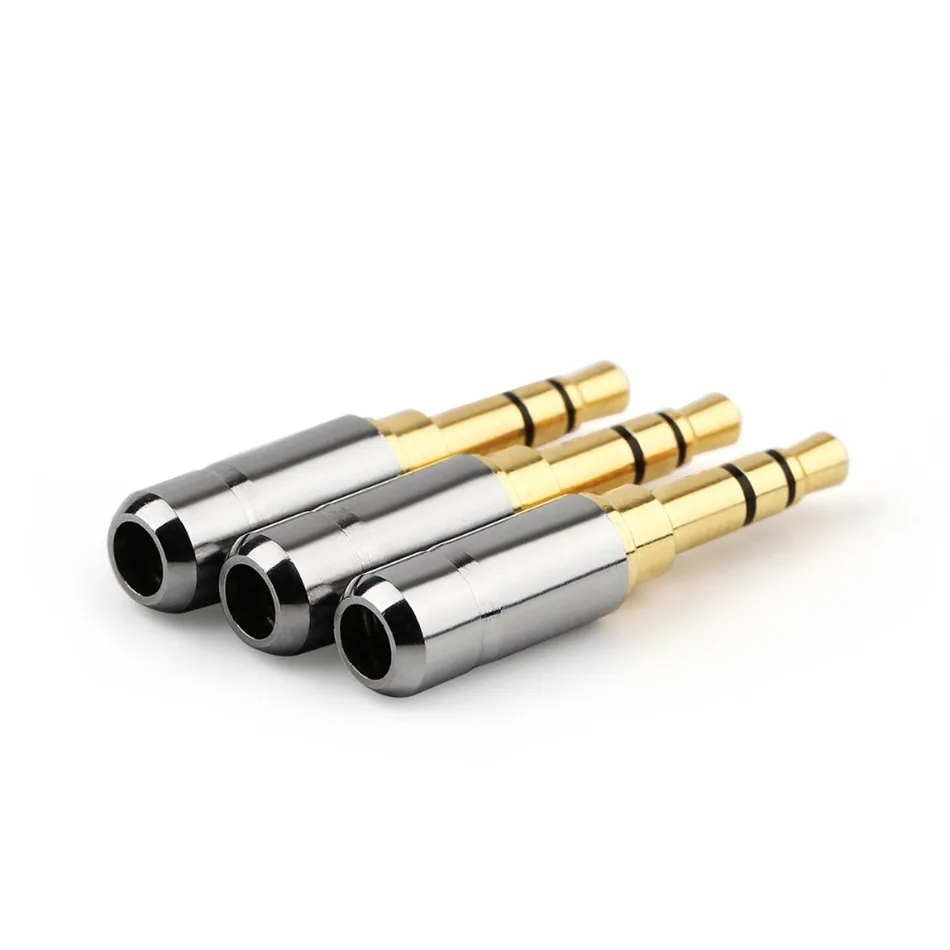 Разъемы для наушников Jack 3 5 мм стерео полюса Улучшенный провод штекер ID 8 аудио