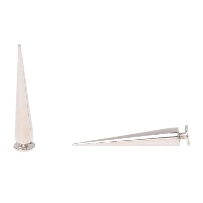 10 компл. Серебряный винт Пуля заклепки Шпильки Пятна DIY Рок Панк|Заклепки для