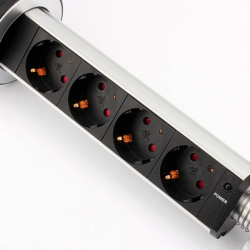 Стандартная настенная розетка с 4 отверстиями кухонная Офисная настольная