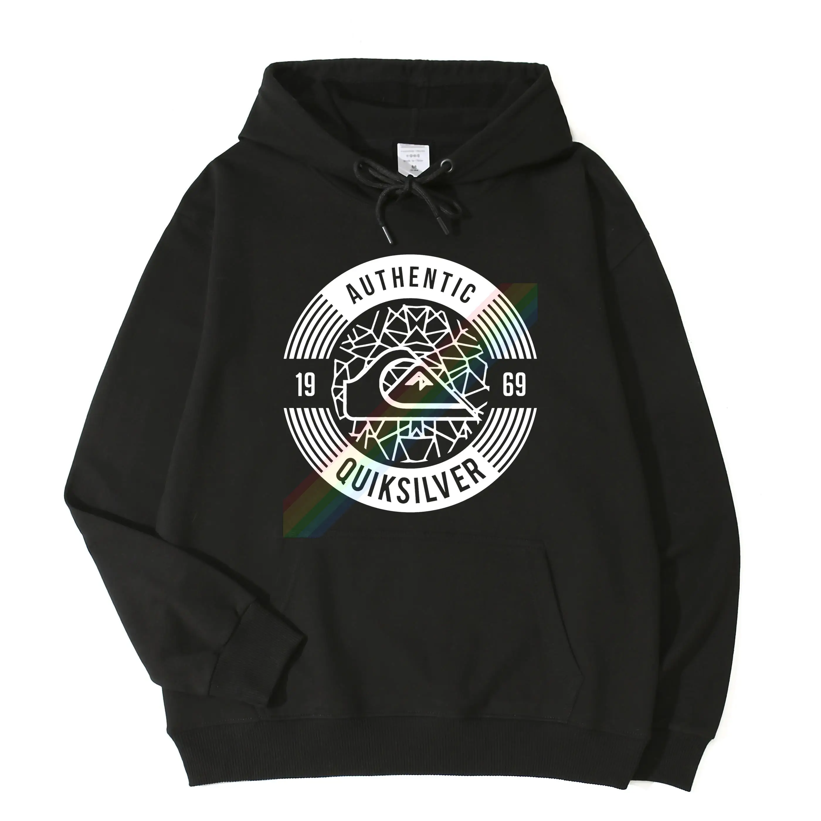 Authentic Quiksilver 1969 Autumn Winter Custom Unique Print Pullover Popular High Quality Pocket Hoodie Sweatshirt Unisex Top