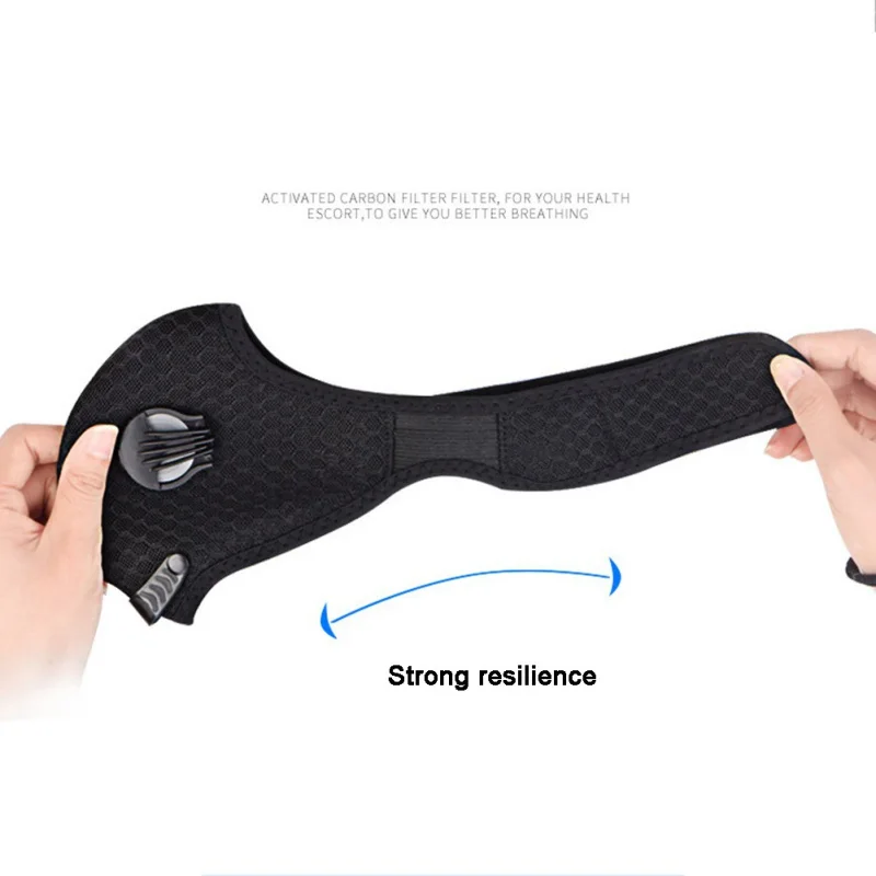 Наружные спортивные маски для верховой езды с активированным углем многоразовые